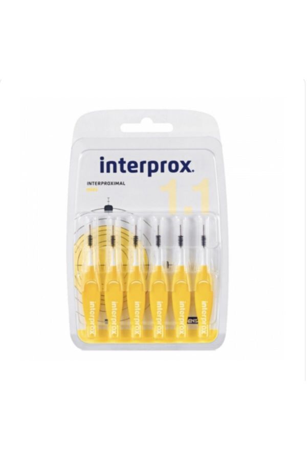 Dentaid Interprox 4g Mini Blister Sarı Arayüz Fırçası 1 1 mm 6 Lı