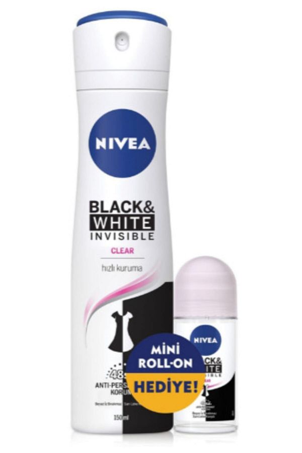 Kadın Deodorant Invısıble B & W 150 Ml + Rolon 25 Ml Hediye_1