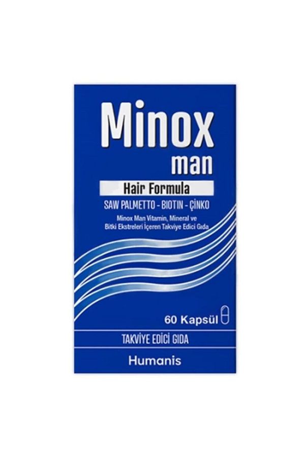 Man Hair Formula Vitamin, Mineral Ve Bitki Ekstreleri Içeren Takviye Edici Gıda 60 Kapsül