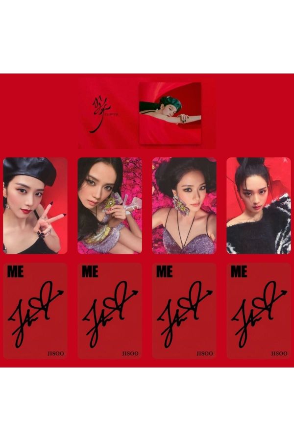 Blackpınk Jisoo '' Me '' Red 2 Albüm Kart Seti