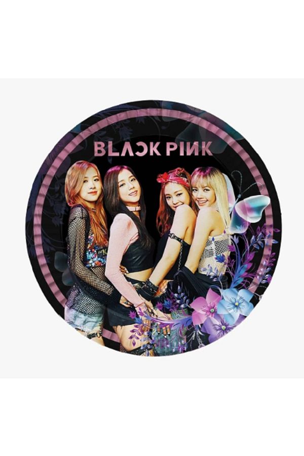 Blackpink Temalı Karton Tabak 8'li Black Pink