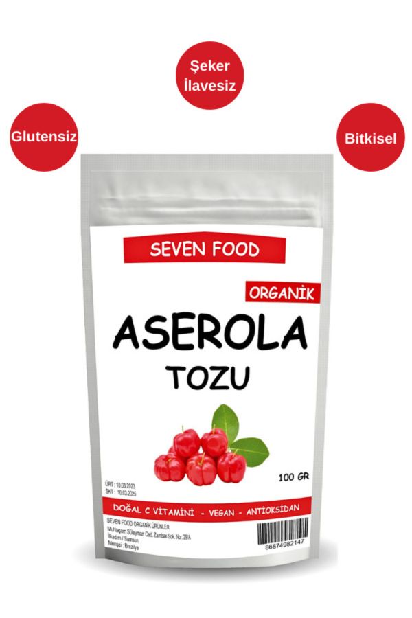 Organik Aserola Tozu 100 Gr