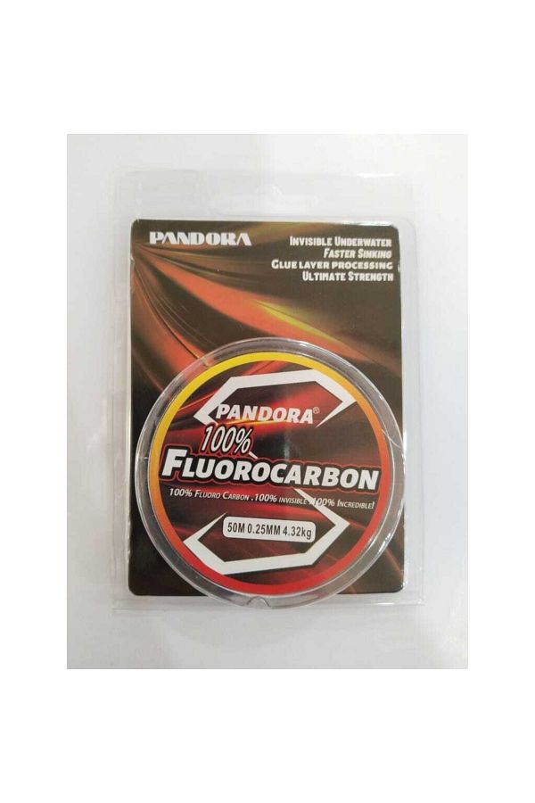 %100 Fluorocarbon Misina 0.25 Mm 50 Mt