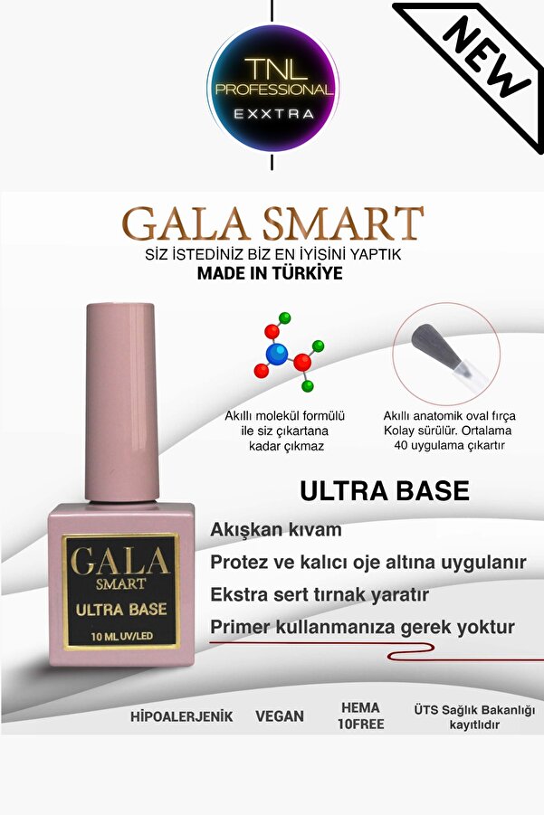 Tnl Exxtra Gala Smart Ultra Base 10 ml Kalıcı Oje Jel Protez Tırnak
