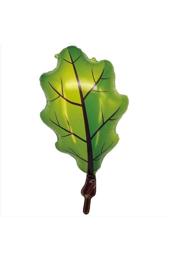 Yaprak Şekilli Folyo Balon Orman Temalı Dekoratif Parti Balonu 43x68 Cm