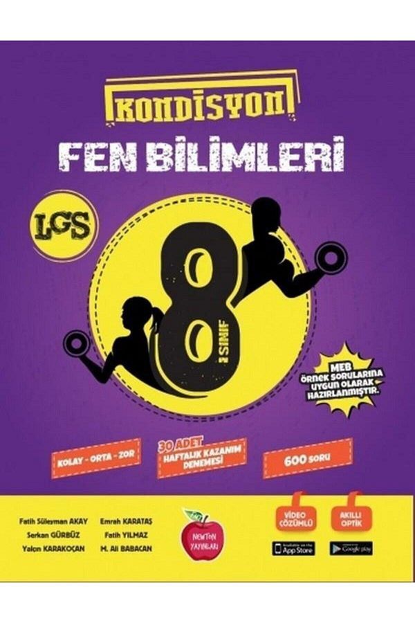 Newton 8.sınıf Kondisyon Fen Bilimleri Deneme