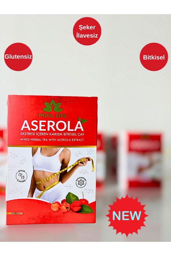Aserola Tozu Aserola Ekstresi Içeren Karışık Bitki Çayı 42li Süzen Poşet