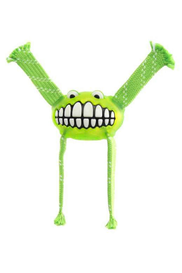 Flossy Grinz Sesli Köpek Oyuncak 23 cm Yeşil