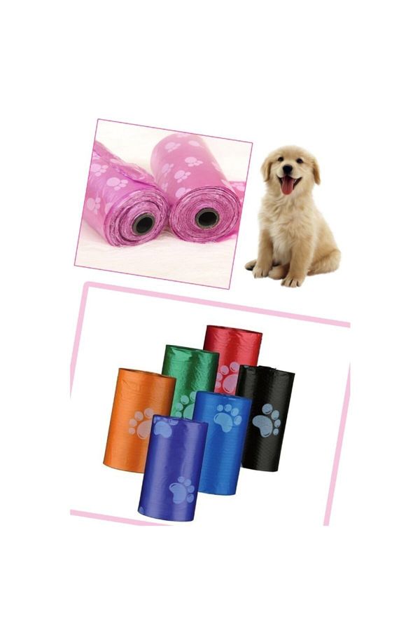 4lü Köpek Dışkı Poşeti Kedi Köpek Kaka Poşeti Evcil Hayvan Temizliği