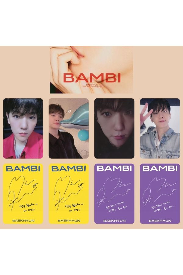 Exo Baekhyun '' Bambi '' Albüm Pc Set