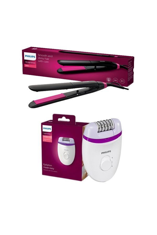 Philips Thermoprotect Düzleştirici Ve Essential Kompakt Epilatör Fırsat Paketi 2in1