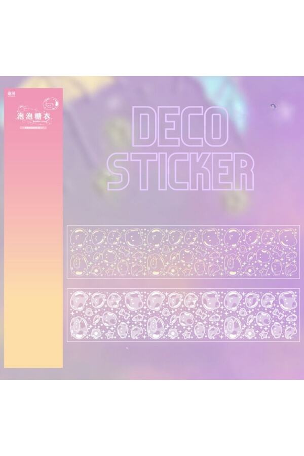 Sevimli Baloncuk Dekoratif Süsleme Sticker 3