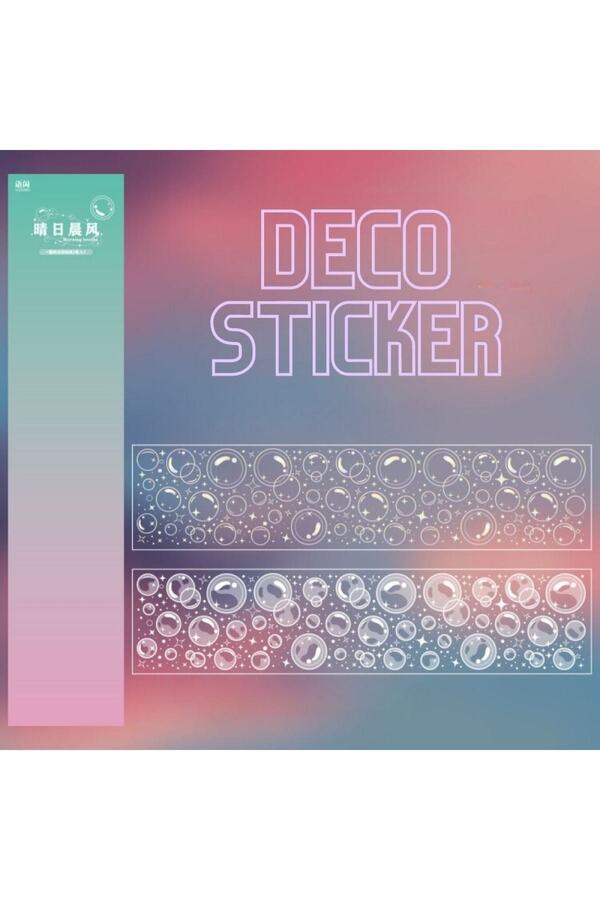 Sevimli Baloncuk Dekoratif Süsleme Sticker 4