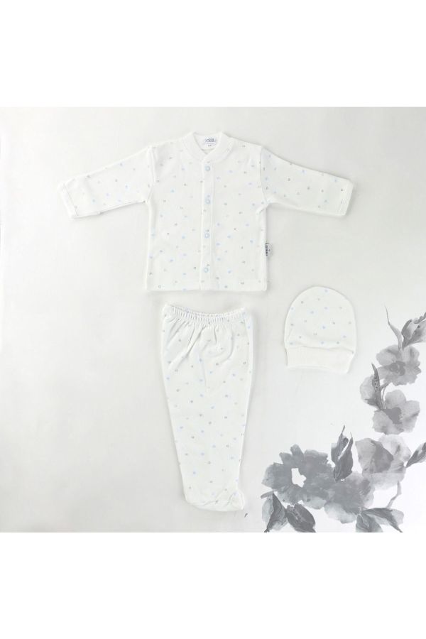 Ay Yıldız Baskılı Bebek Pijama Takımı 2268