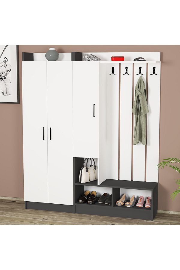 Lityum-1-3 Portmanto Vestiyer Ayakkabılık
