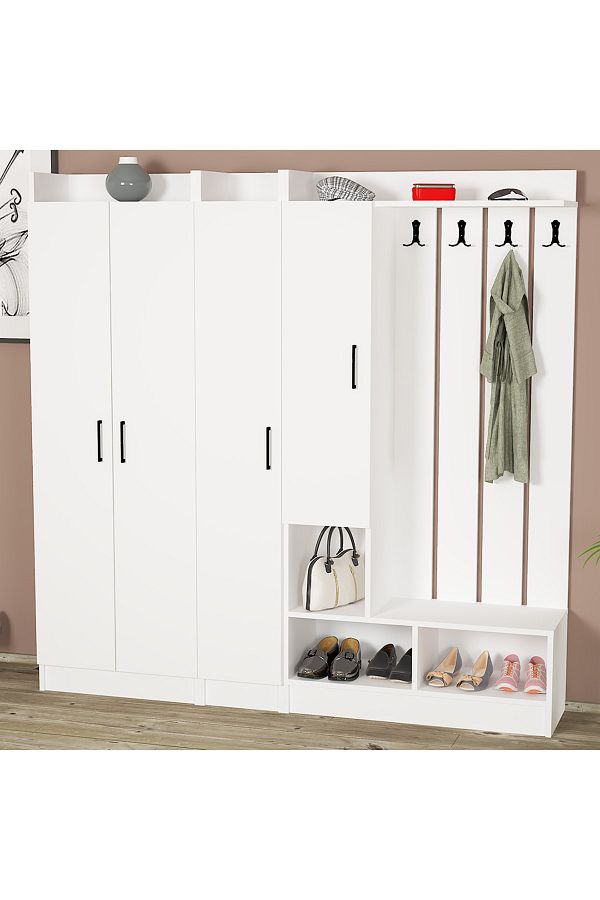 Lityum-1-2-3 Portmanto Vestiyer Ayakkabılık