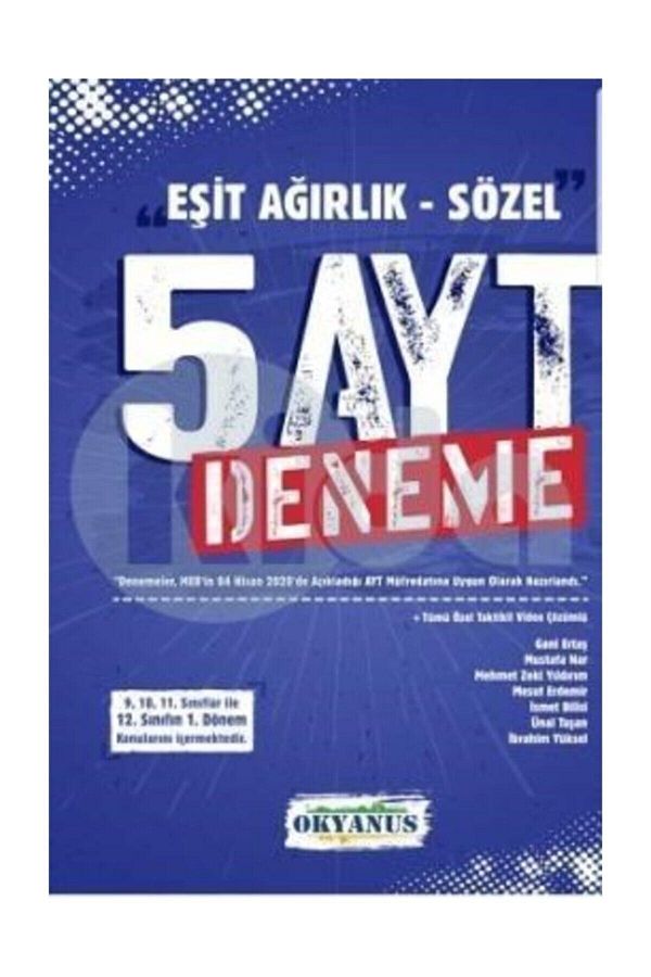 Eşit Ağırlık Sözel 5 Ayt Deneme