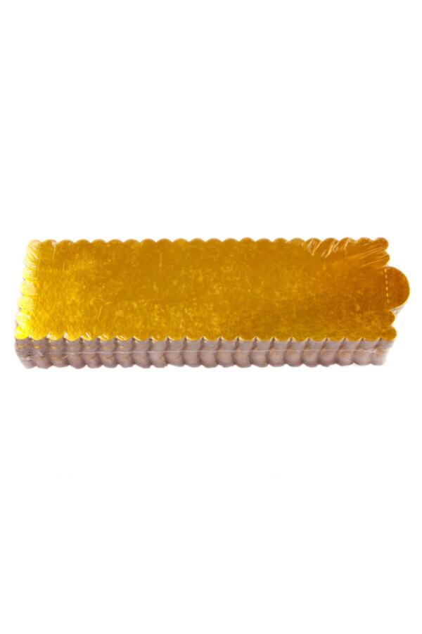 10x32 cm Boyutunda Kalın Gold Mendil Baton Pasta Altlığı 50 Adet