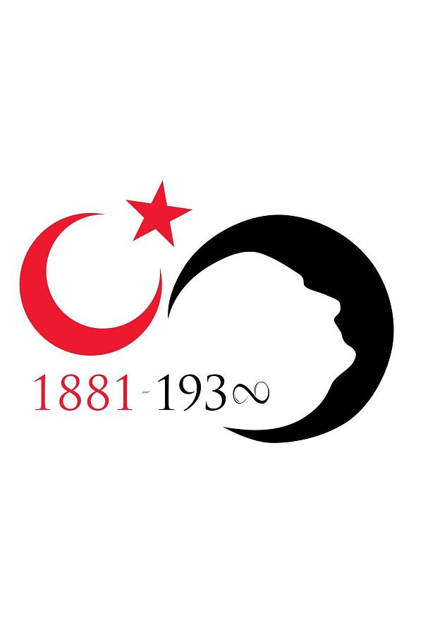 Ay Yıldız Türk Bayrağı Başbuğtürkiye Atatürk Silüet Sticker 00628 20x14 Cm_0
