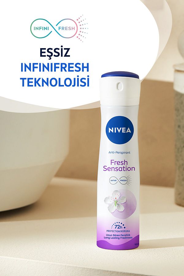 Fresh Sensation Kadın Sprey Deodorant 150 Ml,72 Saat Anti-perspirant Koruma,uzun Süren Ferahlık_3