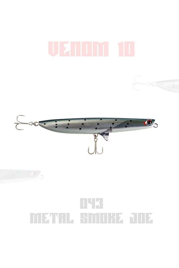 Venom 10 10.5gr 10cm Maket Balık - 043 Metal Smoke Joe