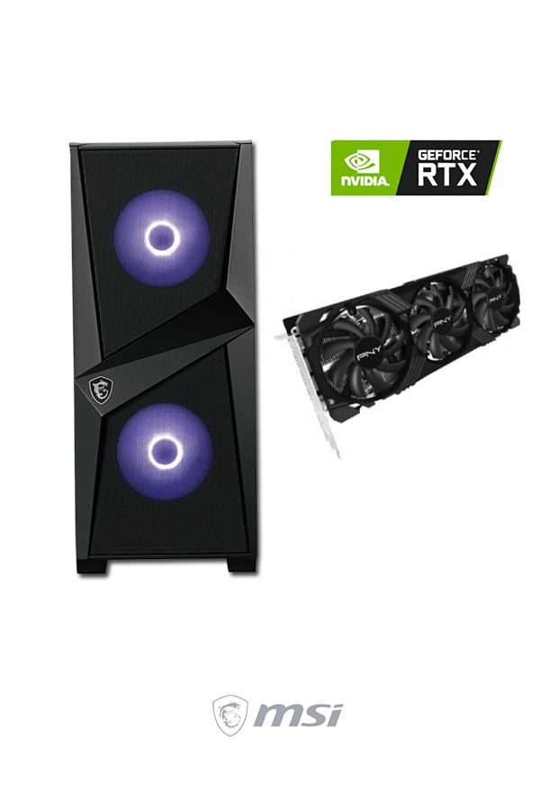 MSI Intel Core I7 13700f / 16gb Ddr4 / 1 Tb 3300-3100 Mb /s M2 Ssd / Rtx 4070ti Gamıng Masaüstü Pc - Görsel 2