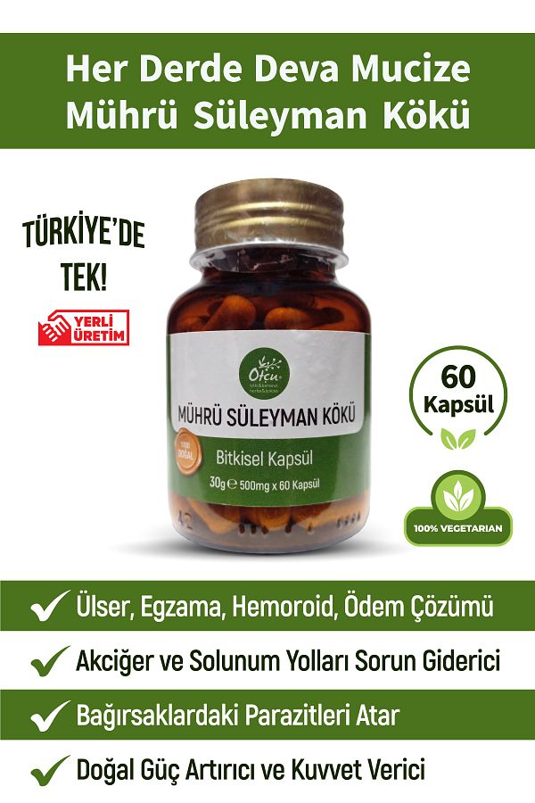 Mührü Süleyman Kökü 60 Bitkisel Kapsül