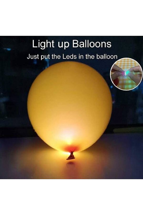 Balon Içi Aydınlatma Küçük Led Işıklar Fener Bardak Içi Işık Veren Renkli Mini Led Lamba