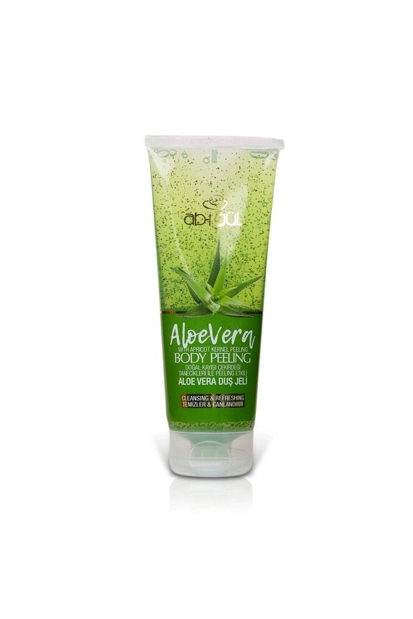 Aleo Vera Body Peeling Doğal Kayısı Çekirdeği Tanecikleri 250 Ml