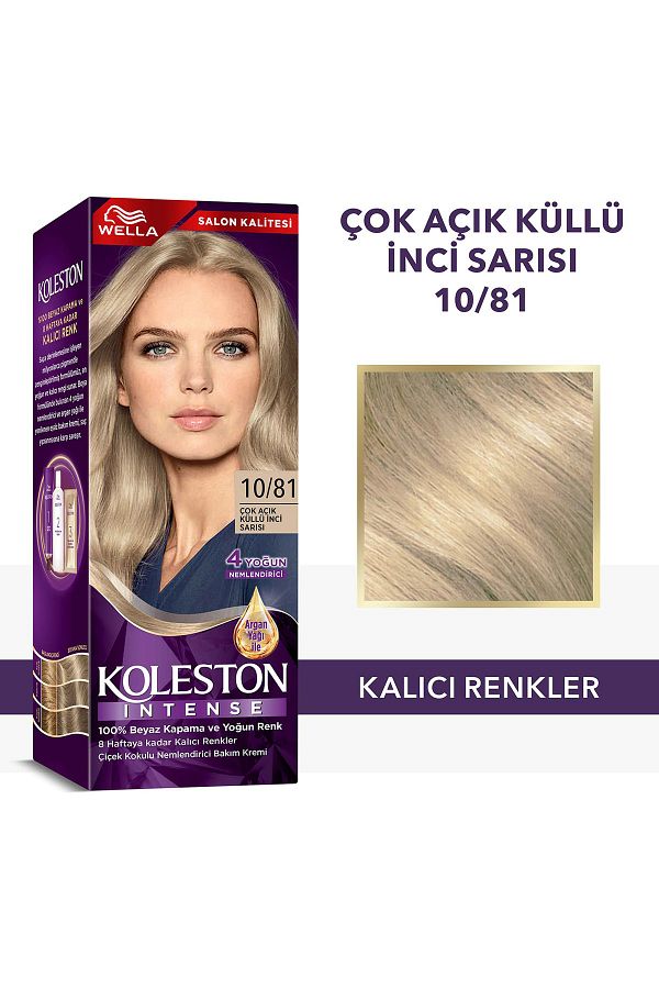 Koleston Intense Saç Boyası 10/81 Çok Açık Küllü Inci Sarısı