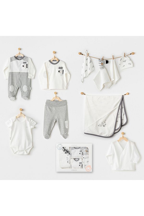 BEBEK HASTANE ÇIKIŞI 10 PCS NEWBORN SET NEWBORN ZEBRA