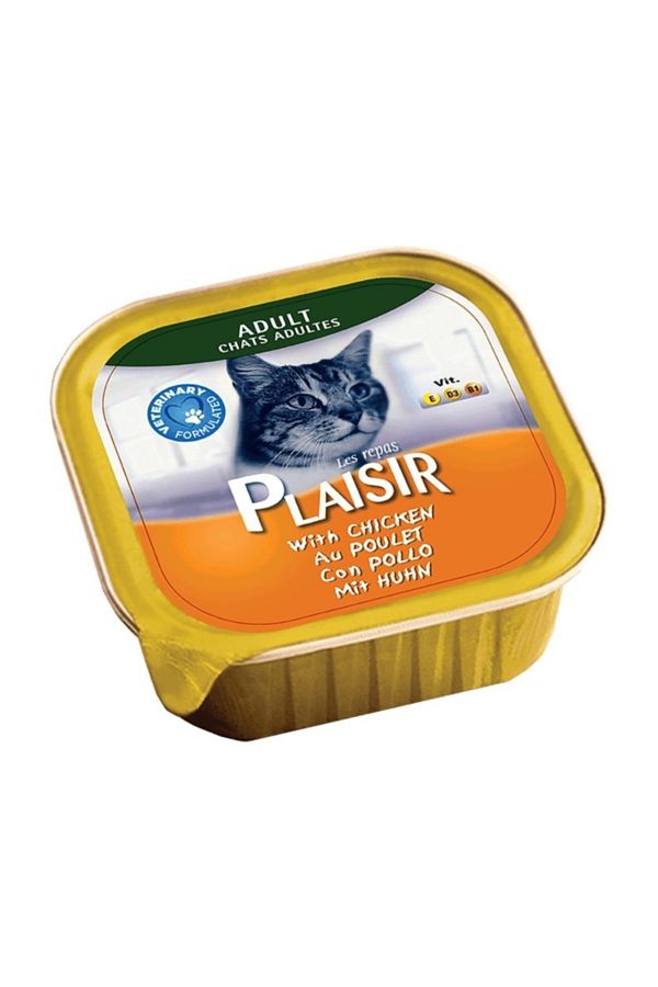 Plaısır Tavuklu Yetişkin Pate Kedi Konservesi 100 gr