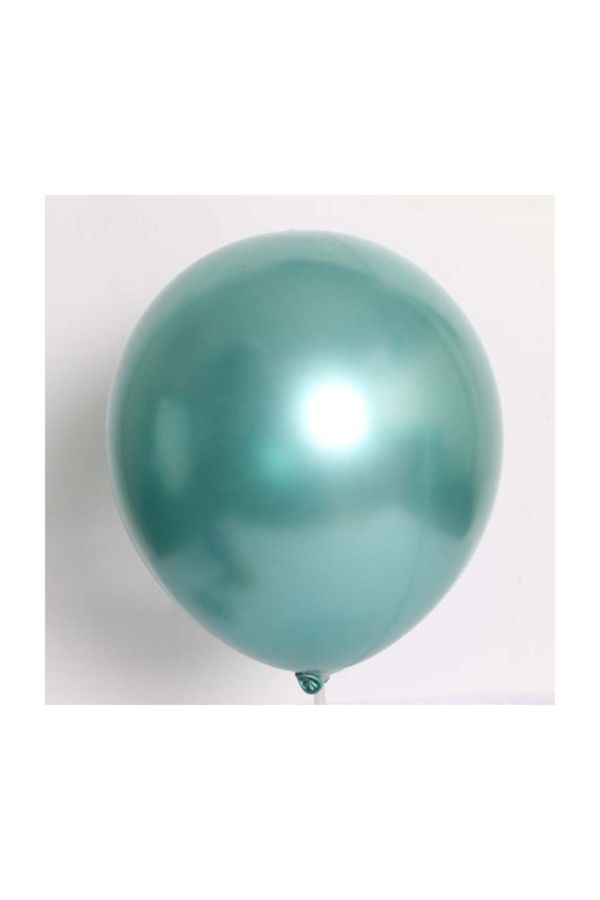 Zümrüt Yeşili Renk Krom Balon 50 Adet