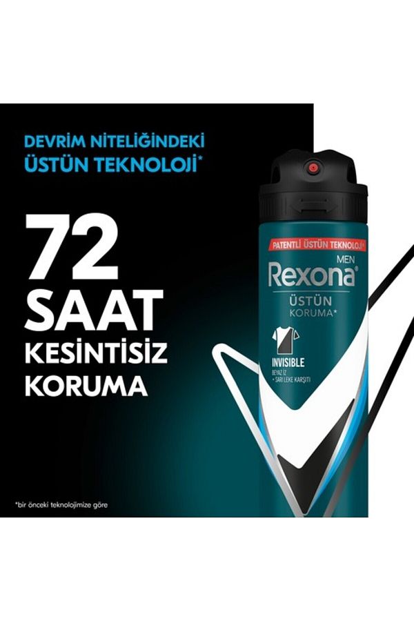 Men Erkek Sprey Deodorant Invisible Ice Fresh 72 Saat Kesintisiz Üstün Koruma 150 ml_2