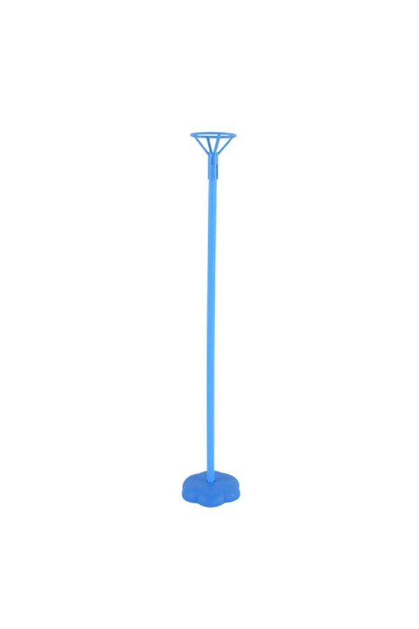 Tek Ayaklı Renkli Balon Standı Yer Standı Balon Standı Rengarenk Mavi