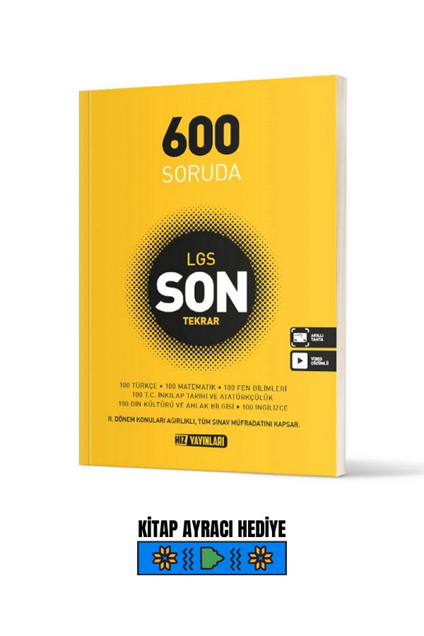 HIZ YAYINLARI LGS 8. SINIF SON TEKRAR SORU BANKASI