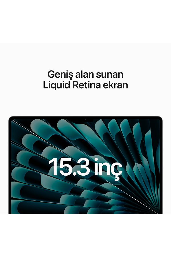 Apple 15-inch MacBook Air: Apple M2 chip with 8-core CPU and 10-core GPU, 512GB - Silver - Görsel 4