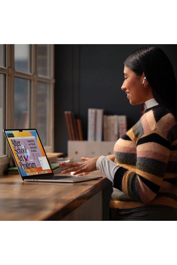 Apple 15-inch MacBook Air: Apple M2 chip with 8-core CPU and 10-core GPU, 512GB - Silver - Görsel 11