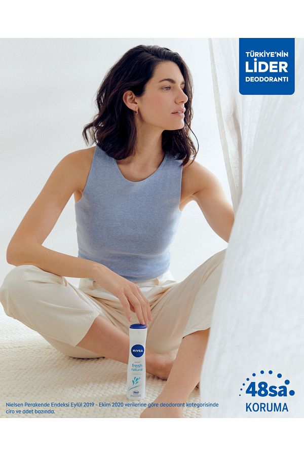 Fresh Natural Kadın Sprey Deodorant 150 Ml,48 Saat Koruma,hızlı Kuruma, Uzun Süren Ferahlık_3