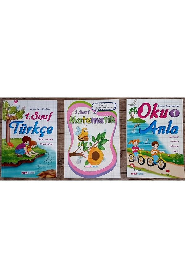 1.sınıf Matematik 2. Dönem Kitabı 160 Sayfa ( Mavi Deniz Yay)