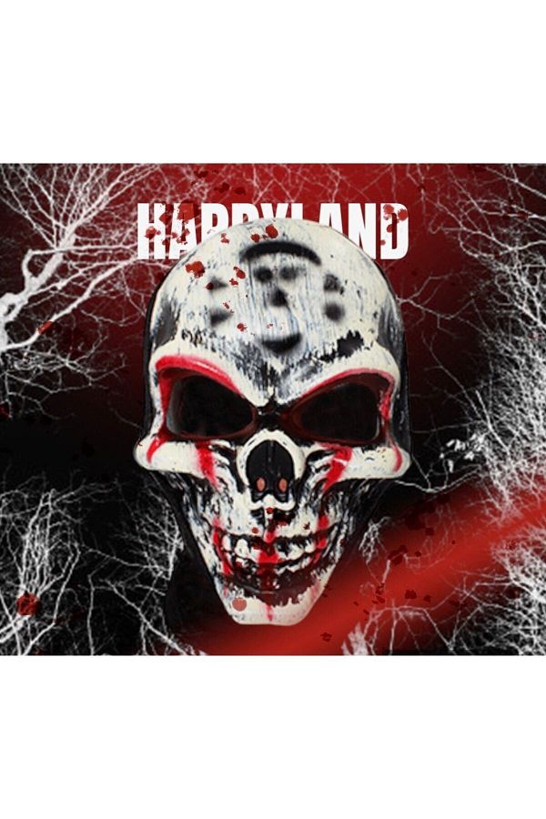 Halloween Maske Cadılar Bayramı Korkunç Halloween Partisi Maske Kanlı Kurukafa Maskesi
