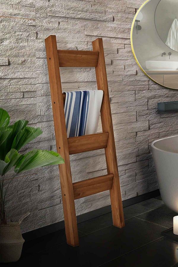 Perge Masif Ağaç Tik Renk 140x50 Askılık Cpt2342-140