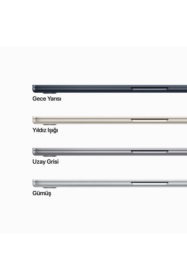 Apple 15-inch MacBook Air: Apple M2 chip with 8-core CPU and 10-core GPU, 512GB - Silver - Görsel 10