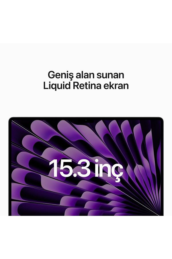 Apple 15-inch MacBook Air: Apple M2 chip with 8-core CPU and 10-core GPU, 256GB - Space Grey - Görsel 5