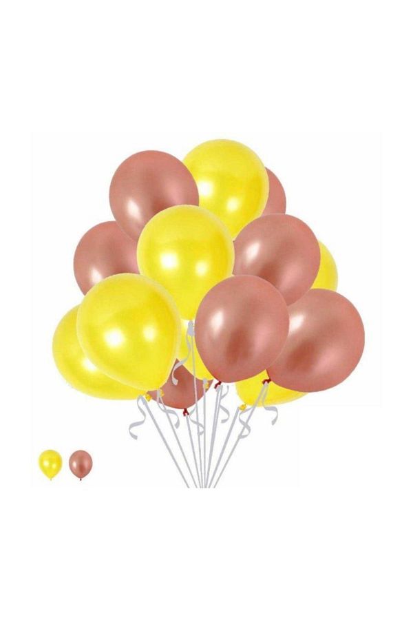Pembe Konsept Balonlar Metalik Parlak 30-35 Cm