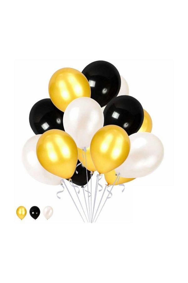 Konsept Balonlar Metalik Parlak 30-35 Cm Helyum Ve Normal Hava Uyumlu
