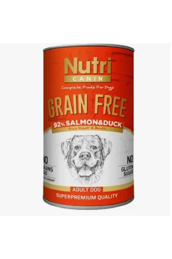 Tahılsız Somonlu Ve Ördekli Köpek Konservesi 400 Gr