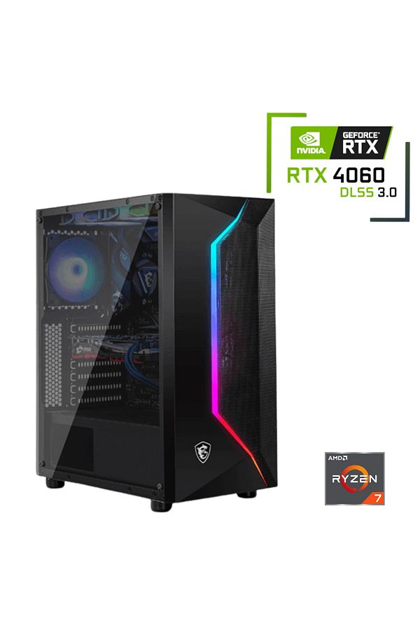 MSI AMD RYZEN7 5700X / RTX 4060 / 32GB DDR4 / KİNGSTON 1TB 3500-2100 MB/s M2 SSD / GAMING PC