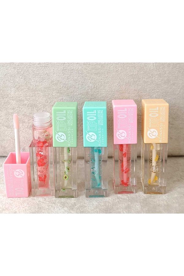 meyveli ve meyve parçacıklı lipgloss (1ad) stk-0055
