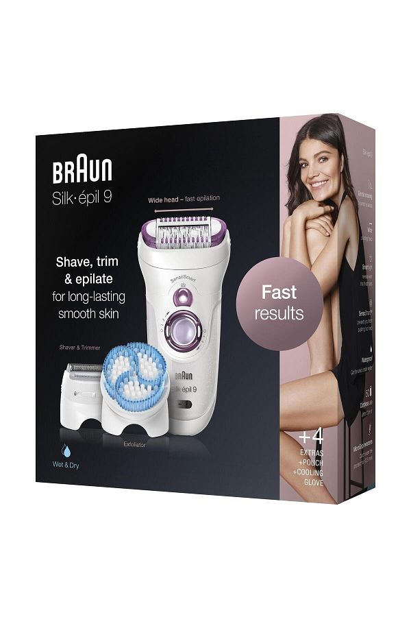 Braun Silk-épil 9 9735 SensoSmart, Kablosuz, Islak&Kuru, 6 Ek Parçalı, 3'ü 1 Arada Epilatör - Görsel 8